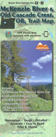 Buy map McKenzie River & Old Cascade Crest, OR, Trail Map