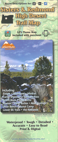 Buy map Sisters & Redmond High Desert Trail Map