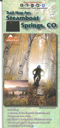 Buy map Steamboat Springs, CO, Trail Map