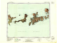 Adak Alaska Historical topographic map, 1:250000 scale, 1 X 2 Degree, Year 1951
