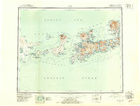 Adak Alaska Historical topographic map, 1:250000 scale, 1 X 2 Degree, Year 1951