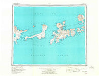 Adak Alaska Historical topographic map, 1:250000 scale, 1 X 2 Degree, Year 1957