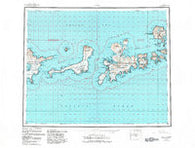 Adak Alaska Historical topographic map, 1:250000 scale, 1 X 2 Degree, Year 1983