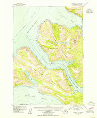 Afognak A-4 Alaska Historical topographic map, 1:63360 scale, 15 X 15 Minute, Year 1953