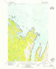 Afognak B-1 Alaska Historical topographic map, 1:63360 scale, 15 X 15 Minute, Year 1954