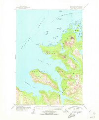 Afognak B-3 Alaska Historical topographic map, 1:63360 scale, 15 X 15 Minute, Year 1954