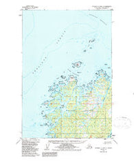 Afognak C-2 and C-3 Alaska Historical topographic map, 1:63360 scale, 15 X 15 Minute, Year 1952