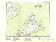 Afognak Alaska Historical topographic map, 1:250000 scale, 1 X 2 Degree, Year 1952