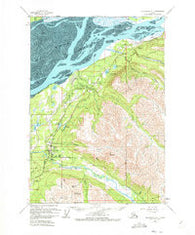 Anchorage B-7 Alaska Historical topographic map, 1:63360 scale, 15 X 15 Minute, Year 1960