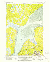 Anchorage B-8 Alaska Historical topographic map, 1:63360 scale, 15 X 15 Minute, Year 1953