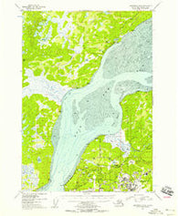 Anchorage B-8 Alaska Historical topographic map, 1:63360 scale, 15 X 15 Minute, Year 1953