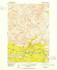 Anchorage D-3 Alaska Historical topographic map, 1:63360 scale, 15 X 15 Minute, Year 1952