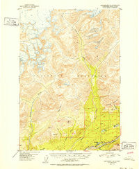 Anchorage D-5 Alaska Historical topographic map, 1:63360 scale, 15 X 15 Minute, Year 1952