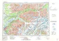 Anchorage Alaska Historical topographic map, 1:250000 scale, 1 X 3 Degree, Year 1962
