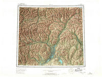 Arctic Alaska Historical topographic map, 1:250000 scale, 1 X 3 Degree, Year 1956