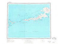 Atka Alaska Historical topographic map, 1:250000 scale, 1 X 2 Degree, Year 1959