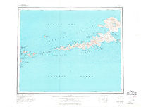 Atka Alaska Historical topographic map, 1:250000 scale, 1 X 2 Degree, Year 1959