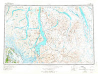 Atlin Alaska Historical topographic map, 1:250000 scale, 1 X 3 Degree, Year 1960