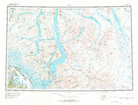 Atlin Alaska Historical topographic map, 1:250000 scale, 1 X 3 Degree, Year 1960