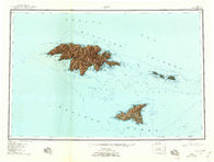 Attu Alaska Historical topographic map, 1:250000 scale, 1 X 2 Degree, Year 1953