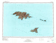 Attu Alaska Historical topographic map, 1:250000 scale, 1 X 2 Degree, Year 1953