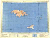 Attu Alaska Historical topographic map, 1:250000 scale, 1 X 2 Degree, Year 1952