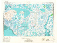 Baird Inlet Alaska Historical topographic map, 1:250000 scale, 1 X 3 Degree, Year 1954