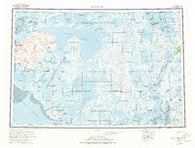 Baird Inlet Alaska Historical topographic map, 1:250000 scale, 1 X 3 Degree, Year 1954