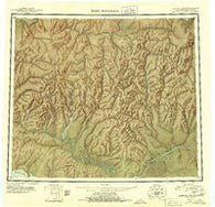 Baird Mountains Alaska Historical topographic map, 1:250000 scale, 1 X 3 Degree, Year 1951