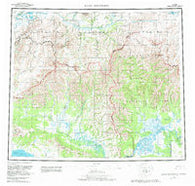 Baird Mountains Alaska Historical topographic map, 1:250000 scale, 1 X 3 Degree, Year 1956