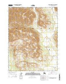 Baird Mountains B-5 NE Alaska Current topographic map, 1:25000 scale, 7.5 X 7.5 Minute, Year 2014