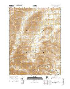 Baird Mountains C-5 NE Alaska Current topographic map, 1:25000 scale, 7.5 X 7.5 Minute, Year 2014