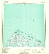 Barrow Alaska Historical topographic map, 1:250000 scale, 1 X 3 Degree, Year 1955