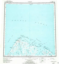 Barrow Alaska Historical topographic map, 1:250000 scale, 1 X 3 Degree, Year 1955