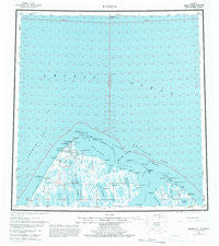 Barrow Alaska Historical topographic map, 1:250000 scale, 1 X 3 Degree, Year 1955