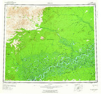 Beaver Alaska Historical topographic map, 1:250000 scale, 1 X 3 Degree, Year 1956