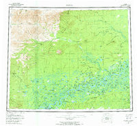 Beaver Alaska Historical topographic map, 1:250000 scale, 1 X 3 Degree, Year 1956
