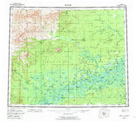 Beaver Alaska Historical topographic map, 1:250000 scale, 1 X 3 Degree, Year 1956