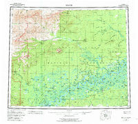 Beaver Alaska Historical topographic map, 1:250000 scale, 1 X 3 Degree, Year 1956