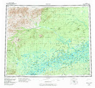 Beaver Alaska Historical topographic map, 1:250000 scale, 1 X 3 Degree, Year 1956