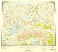 Bendeleben Alaska Historical topographic map, 1:250000 scale, 1 X 3 Degree, Year 1950