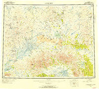 Bendeleben Alaska Historical topographic map, 1:250000 scale, 1 X 3 Degree, Year 1950
