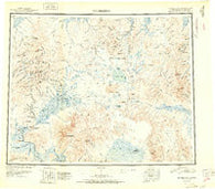 Bendeleben Alaska Historical topographic map, 1:250000 scale, 1 X 3 Degree, Year 1951