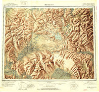 Bendeleben Alaska Historical topographic map, 1:250000 scale, 1 X 3 Degree, Year 1951