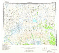 Bendeleben Alaska Historical topographic map, 1:250000 scale, 1 X 3 Degree, Year 1950