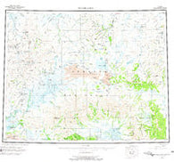 Bendeleben Alaska Historical topographic map, 1:250000 scale, 1 X 3 Degree, Year 1950