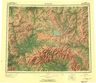 Bendeleben Alaska Historical topographic map, 1:250000 scale, 1 X 3 Degree, Year 1950