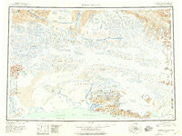 Bering Glacier Alaska Historical topographic map, 1:250000 scale, 1 X 3 Degree, Year 1950