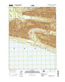 Bering Glacier A-4 SE Alaska Current topographic map, 1:25000 scale, 7.5 X 7.5 Minute, Year 2016