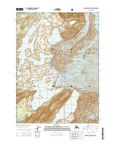 Bering Glacier B-8 SW Alaska Current topographic map, 1:25000 scale, 7.5 X 7.5 Minute, Year 2014